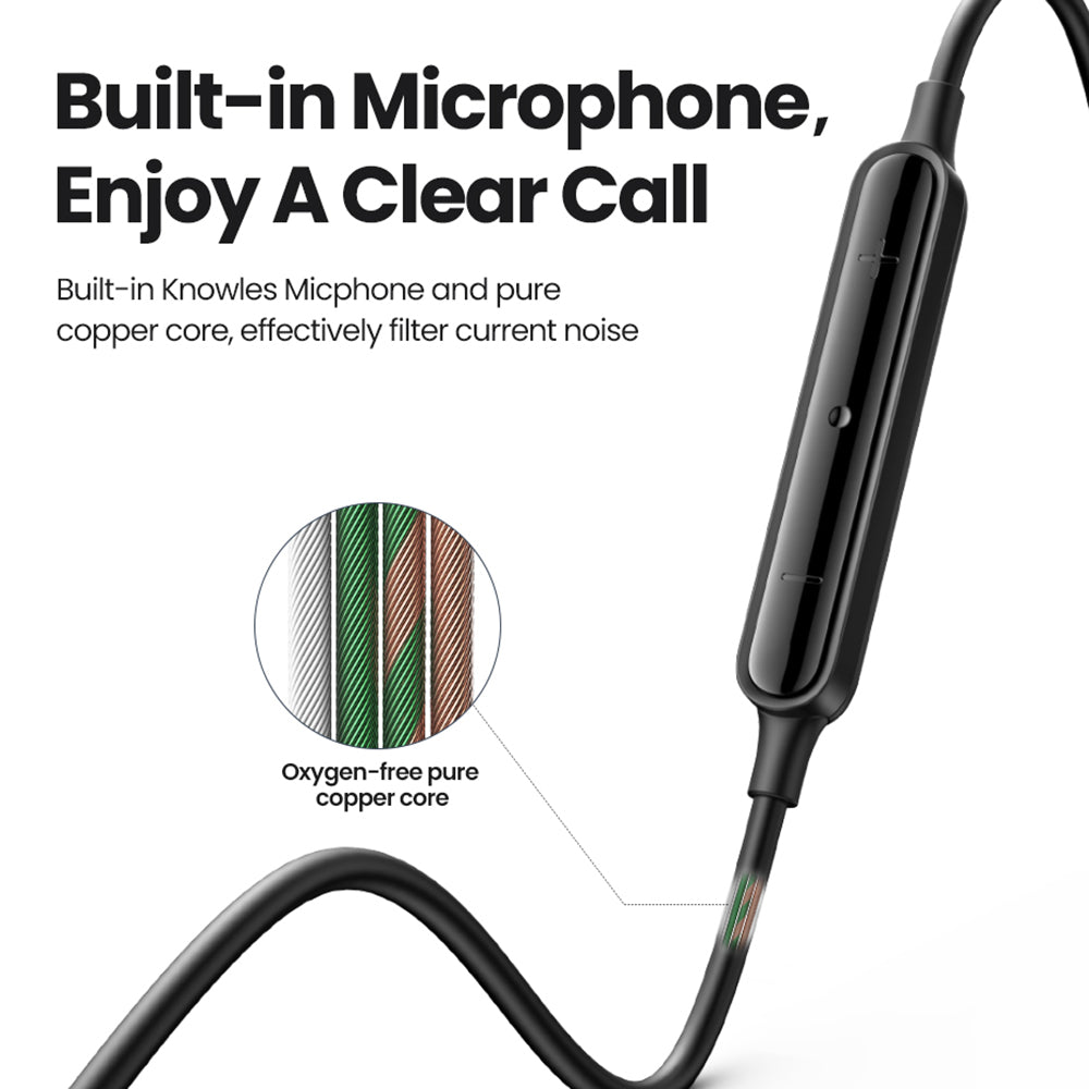 UGREEN 30637 Wired Headphone Earphone In-ear Stereo Surround Sound Gaming Headset 3.5mm Audio Interface Cord Headphone for Android MP3 MP4 UGREEN 30637 Wired Headphone Earphone In-ear Stereo Surround Sound Gaming Headset 3.5mm Audio Interface Cord Headphone for Android MP3 MP4